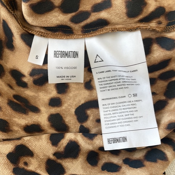 Reformation Cheetah Print Button Down - Picture 4 of 4